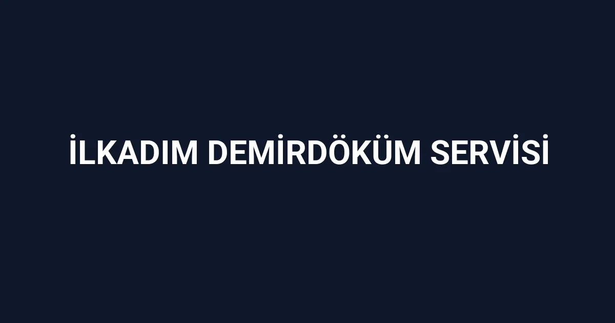 İlkadım Demirdöküm Servisi